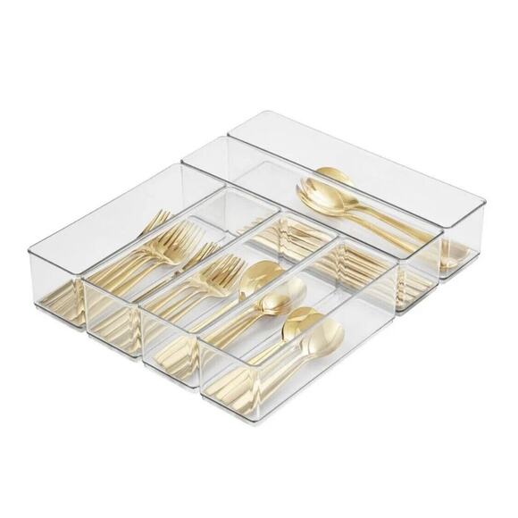 The Home Edit 6 Piece Kitchen Drawer Edit Narrow Insert Bin Set - Picture 2 of 8